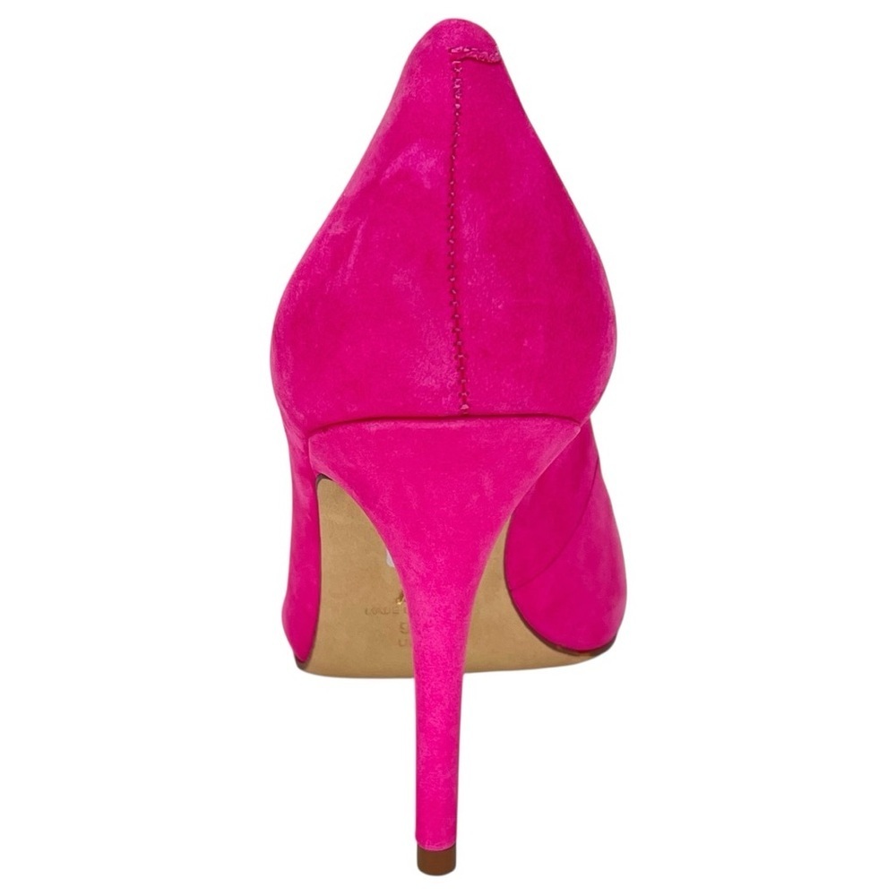 Arezzo Emily Fechado Adlo Pink Suede Womens Heels Size 9B - Picture 4 of 14